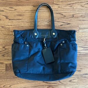 MARC JACOBS Large Tote Bag Diaper Bag Black Nylon
